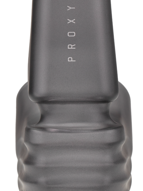 Onyx Proxy Wizard back detail close-up; matte glass finish and PROXY logo shown for retailers’ vaporizer accessory pages. Onyx Proxy Wizard back detail close-up; matte glass finish and PROXY logo shown for retailers’ vaporizer accessory pages.