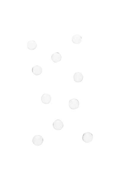 GRAV 6 mm borosilicate terp pearls, set of 10 shown loose on white background, top-down view for wholesale head-shop supplies.