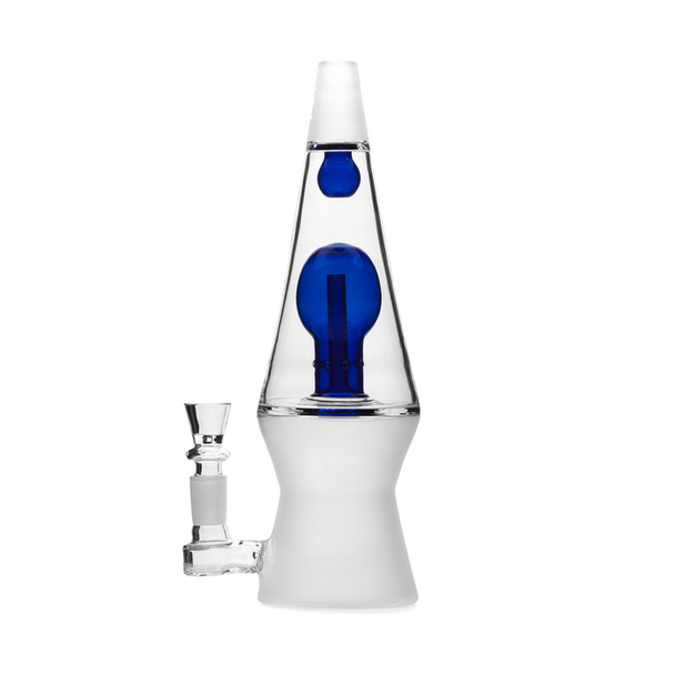 Color-variant 70’s XL bong side view with frosted base and bowl—retail showcase listing photo (verify color)
