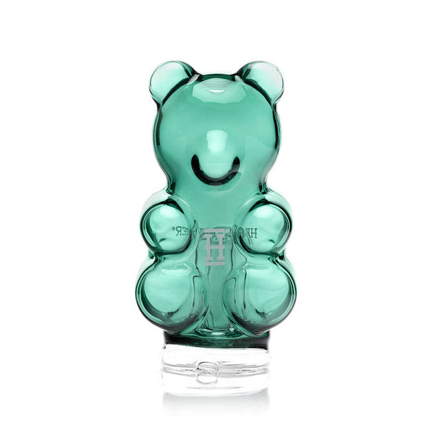Front view gummy bear Peak top with clear base and face detail—retail smoke gear listing photo