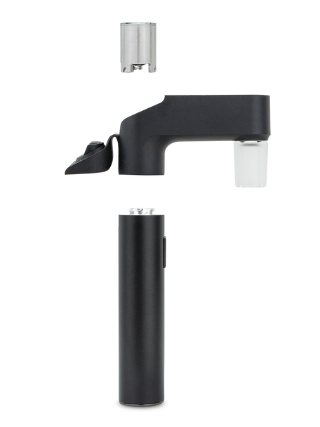 Exploded Puffco adapter and 3D chamber set for wholesale vape accessories, Onyx body with chamber components