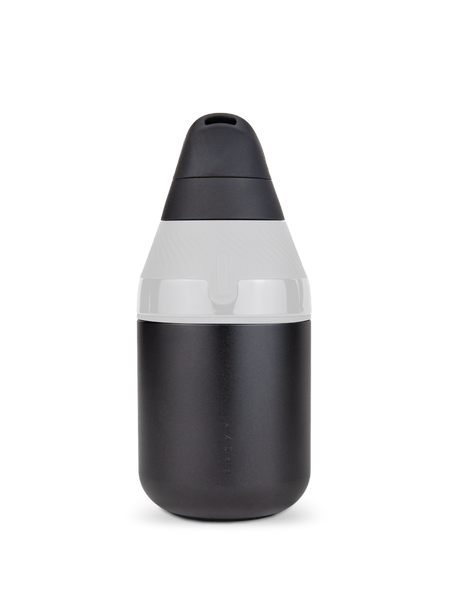 Black Puffco Proxy Core for wholesale vaporizer accessories, front view with silicone mouthpiece attached