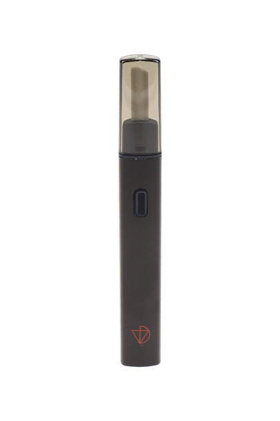 Black DaVinci hot knife electric dab tool with translucent cap, front-facing accessory image for vape shop listings