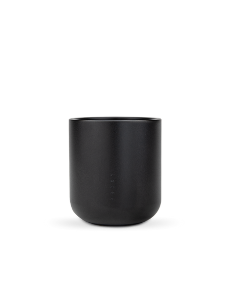 Black Puffco Proxy Core cup for head-shop supplies, isolated close-up showing smooth anodized aluminum finish
