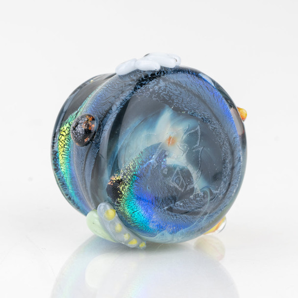 Bottom view of Empire Glassworks Across the Universe terp jar for wholesale glass accessory displays