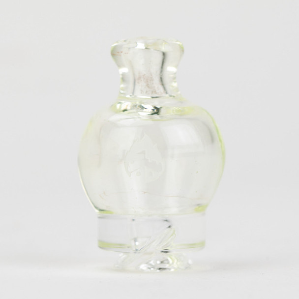Illuminati Green Puffco Pivot glass mouthpiece for wholesale vape accessories, pale green clear finish