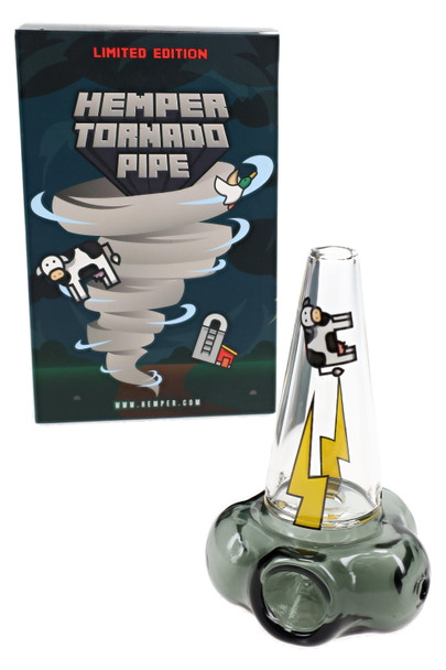 4" Hemper Tornado Glass Hand Pipe – P3300
