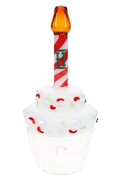 6" Hemper Cupcake Glass Hand Pipe – P3304