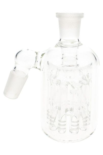 18.8 mm glass ash catcher with 45 degree male-to-female joint and tree perc chamber