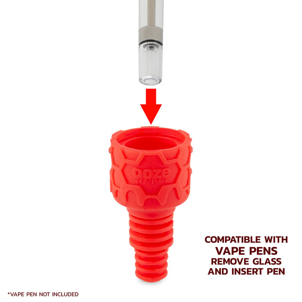 Ooze Ozone silicone vape adapter insert showing compatible vape pen connection feature
