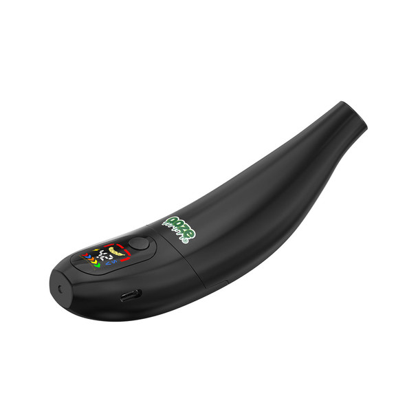 Panther Black Ooze Peel banana-shaped battery with digital display, button control, and Type-C charging port