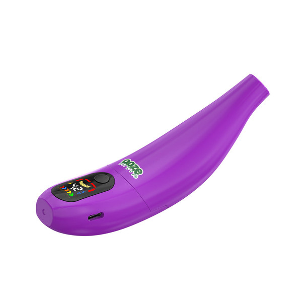 Ultra Purple Ooze Peel banana-shaped battery with digital display and Type-C charging port
