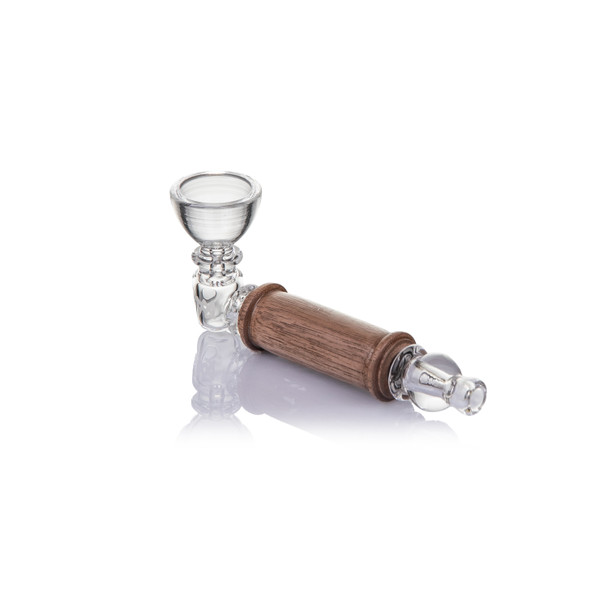 MJ Arsenal Creek hand pipe dimension view showing the compact 4-inch by 1-inch format