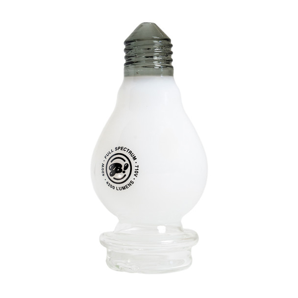 Lightbowlb Peak wet top with white rounded chamber, narrow neck, and broad fitted glass base