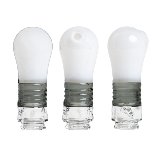 White BigFun! LightBowlb glass top sized for smoke shop vaporizer accessory showcases