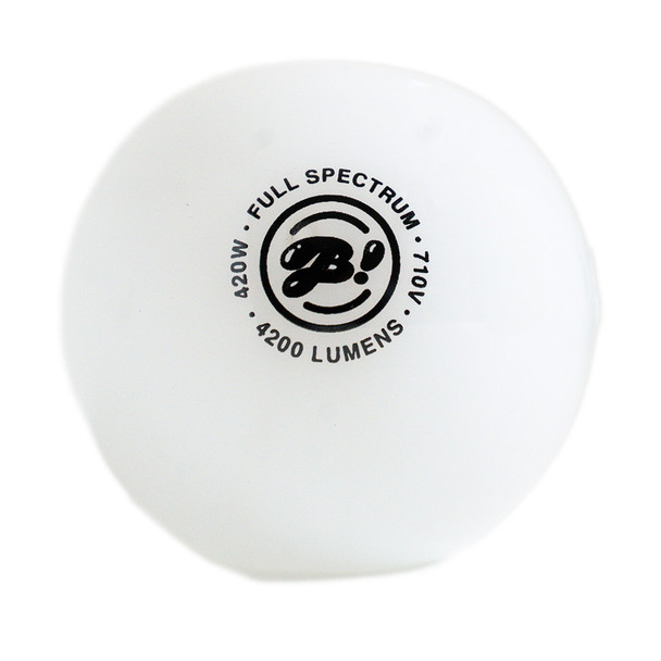 LightBowlb glass hand pipe with an 18 mm bowl and playful lightbulb-style construction