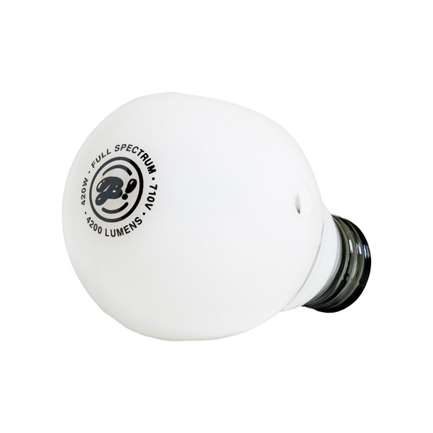 3.8" LightBowlb hand pipe with a rounded novelty shape for smoke shop glass-case displays