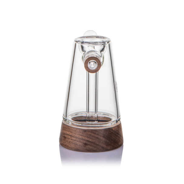 Compact MJ Arsenal Alpine Mesa bubbler with 4.5" x 4" dimensions for glass showcases