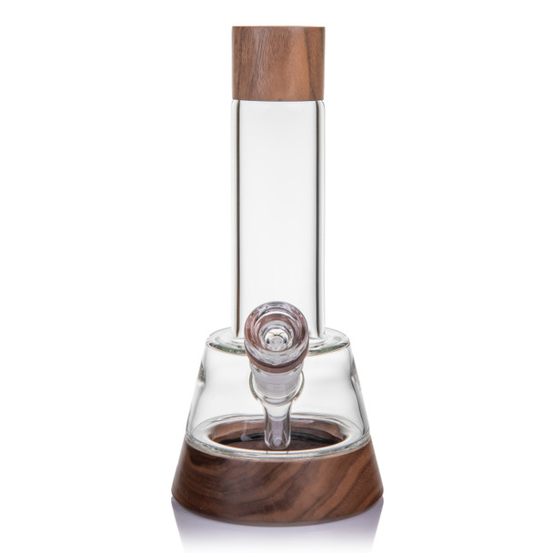 MJ Arsenal Alpine water pipe featuring the 14 mm joint, bowl, and walnut accent sections