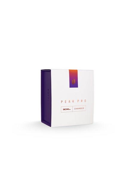 Puffco Plasma 3DXL Chamber shown with its retail packaging for shelf and online product identification