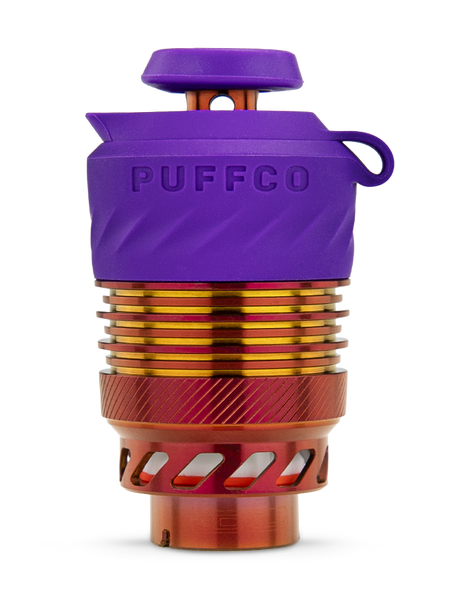 Close view of the Puffco Plasma 3DXL Chamber showing the XL Joystick Cap and branded chamber housing