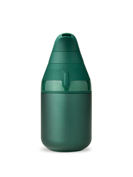 Puffco Proxy Core Kit in limited-edition Pine shown from the front with the illuminated light band turned off