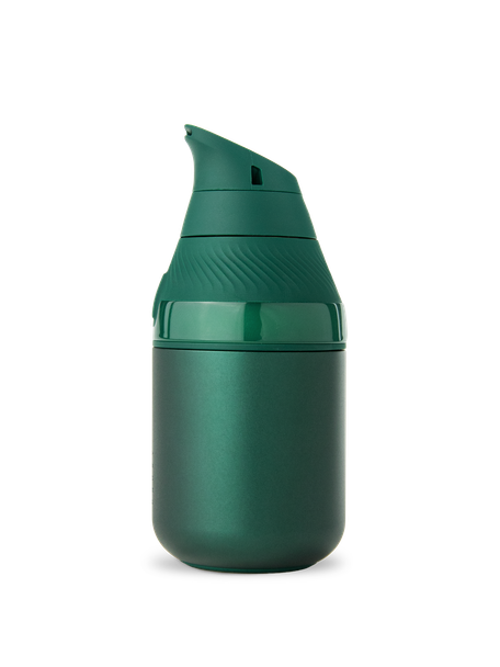 Limited-edition Pine Puffco Proxy Core shown from the left side with angled mouthpiece and compact body