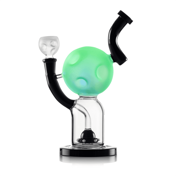 Hemper Moon XL bong showing its glowing moon chamber.