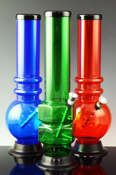 (US Made) 12" Large Acrylic Water Pipe - WP155