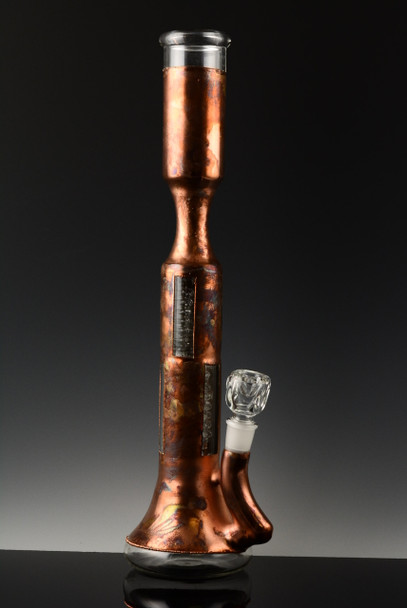 Large Stemless Steampunk Copper Plated Water Pipe 1 - WP301