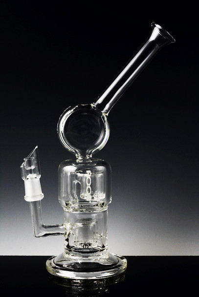RooR Tech Mini Meniscus Double Perc Bubbler - B239