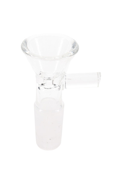 14.5mm Male Clear Glass on Glass Bowl - BS373