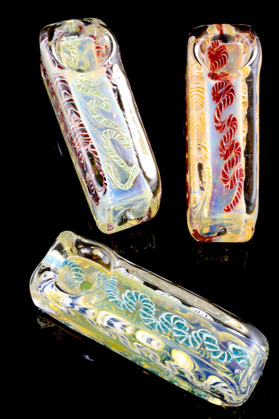 Mini Color Changing Square Glass Pipe - P1452