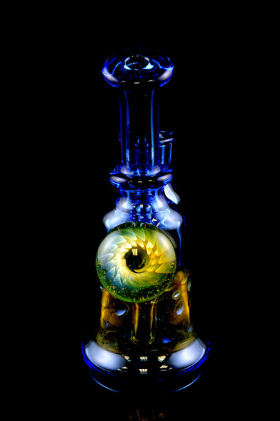 (US Made) CFL Honeycomb Explosion Marble Dab Rig (No Bowl) - MGS8