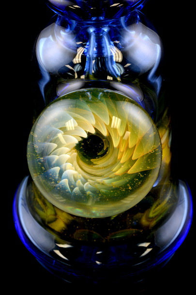 (US Made) CFL Honeycomb Explosion Marble Dab Rig (No Bowl) - MGS8