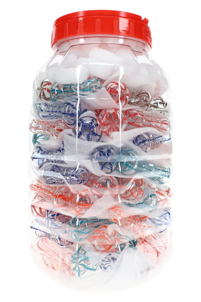 2.5" Colorful Striped Glass Pipe - P1736