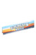 Elements King Size Slim rolling papers booklet for head-shop retail, 32 leaves with vegan gum, angled view showing blue-orange horizon design.