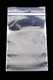 Single 4" × 6" clear plastic baggie, front view for smoke shop packaging and small-item organization