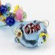 Great Barrier Reef spoon pipe on black background with bright coral and sea-creature details