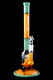 RooR Tech Slugger Multicolor Glass on Glass Straight Shooter Water Pipe with Showerhead Perc - WP2502