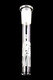 RooR Custom 5mm Thick GoG Flamepolished Aztec Straight Shooter Water Pipe - WP2534