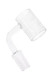 Wholesale quartz banger, concentric swirl etch, 14.5 mm male, domeless flat-top, 4 mm bucket wall