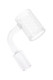 Bulk quartz banger with micro-hex pattern etch, 14 mm male, flat-top bucket, 90 ° angle for dab rigs