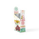 High Hemp Blazin’ Cherry organic wraps display with silver pouches and red cherry artwork