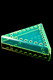 Triangular Acrylic Bowl Display, 24-Slot - M0378