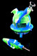 7" Small Silicone 2 in 1 LED UFO Water Pipe & Nectar Straw - WP2799