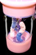 Multicolor Glass Cup Dab Rig with Gummy Worm Showerhead Perc - WP2817