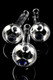 (US Made) 4″ Clear Thick-Glass Straight Oil Burner Pipe – Blue Dot – OIL173