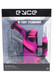 Boxed EYCE silicone pipe in pink/black, front-facing retail packaging for head shop shelves