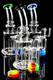 7.5" Small Glass on Glass Dab Rig with Wax Catcher - WP2834
